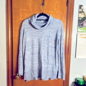 Gap Marbled Blue and White Cowl Neck Sweater. Lightweight.